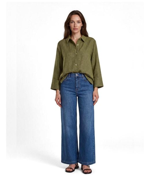 Masai Green Button-down Shacket