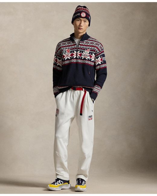 Polo Ralph Lauren Black Winter Quarter-zip Sweater for men