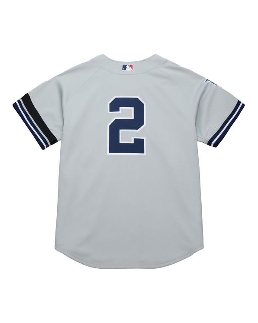 Mitchell & Ness Blue Derek Jeter New York Yankees Cooperstown Collection 2000 World Series Authentic Jersey for men