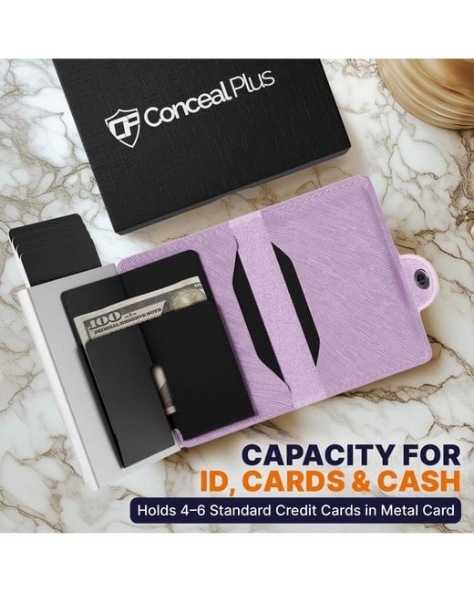 Conceal Plus Purple Rfid Pop Up Wallet
