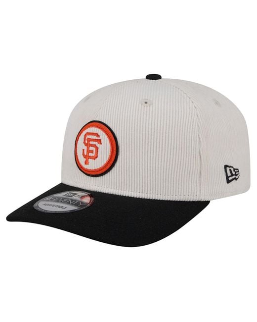 KTZ White Cream/black San Francisco Giants Loyal 9seventy Adjustable Hat for men