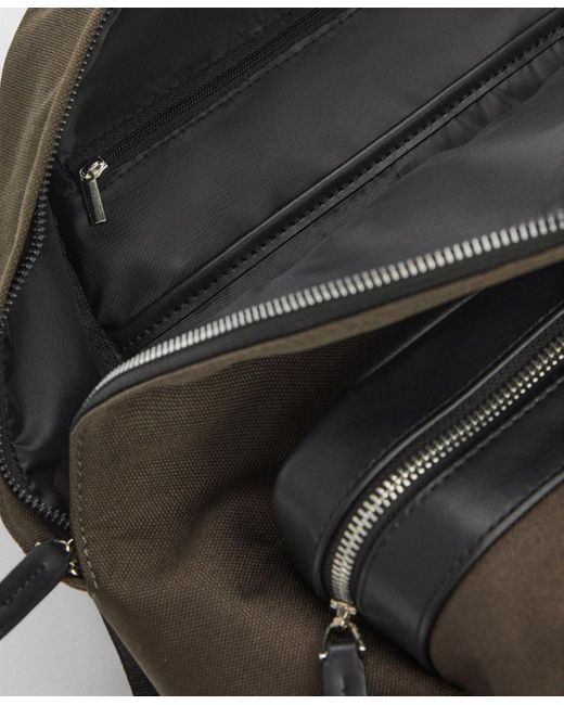 Mango Leathereffect Backpack in Green for Men Lyst