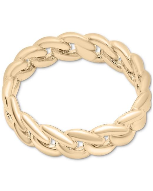 Audrey by Aurate Metallic Chain Link Statement Ring