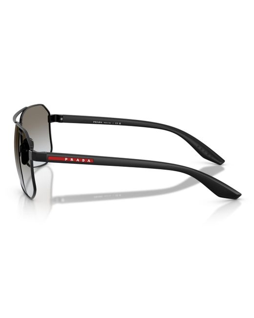 Prada Linea Rossa Black Large Sunglasses for men