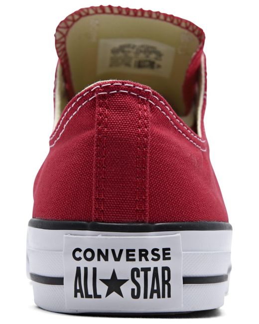 Converse Red Chuck Taylor Low Top Sneakers From Finish Line for men