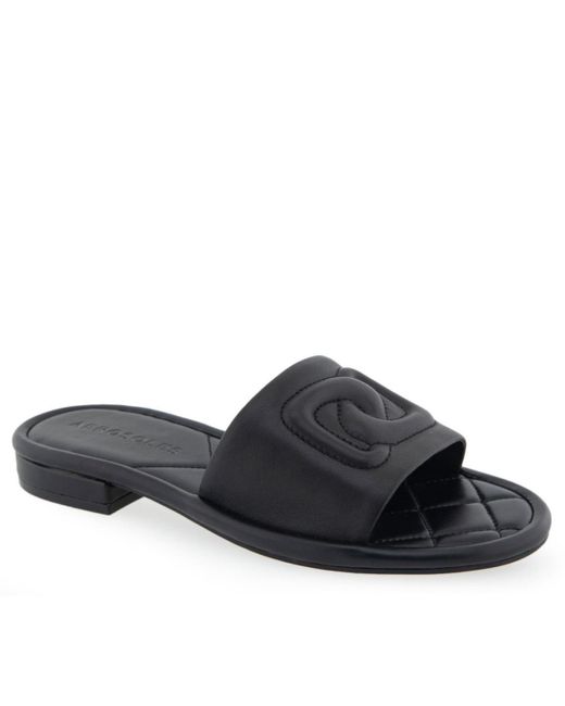 Aerosoles Black Jilda Slip-on Sandals