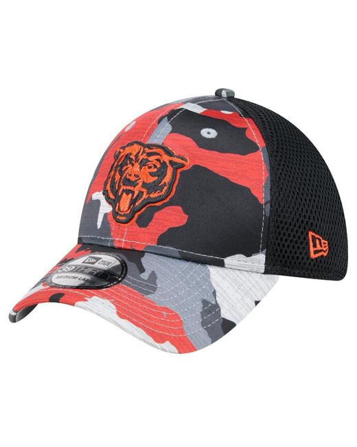 KTZ Red Camo/black Chicago Bears Active 39thirty Flex Hat for men