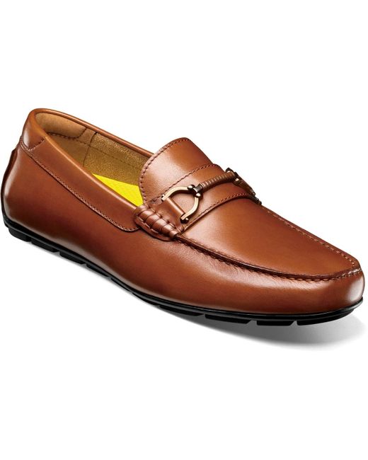 Florsheim Brown Motor Moc Toe Bit Loafer for men