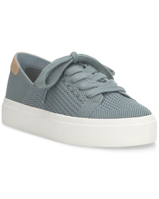 Lucky Brand Gray Talena Cutout Lace-up Sneakers