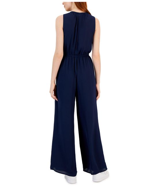 macy's wide leg jumpsuit