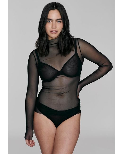 CUUP Black The Mockneck Top