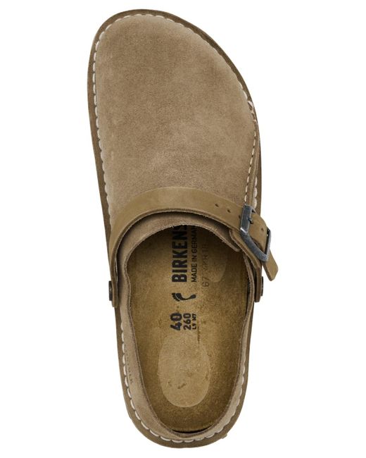 Birkenstock Brown Lutry 365 Suede Clogs From Finish Line