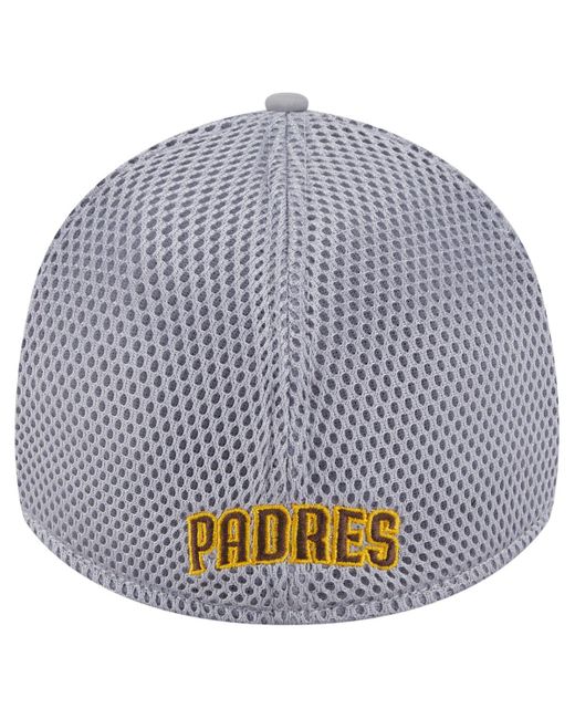 KTZ Gray San Diego Padres Linear 39thirty Flex-fit Hat for men