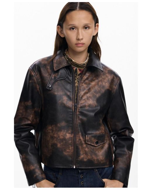 Desigual Blue Tie-dye Jacket