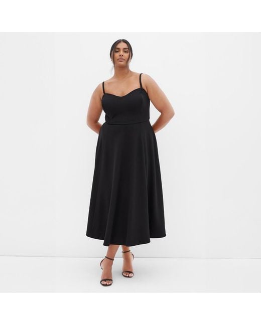 City Chic Black Sweet Flare Dress