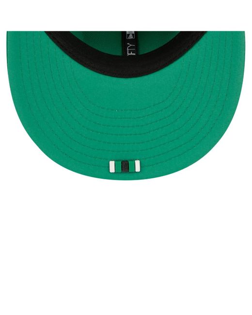 KTZ Green Philadelphia Eagles 2025 Sideline Throwback 59fifty Fitted Hat for men