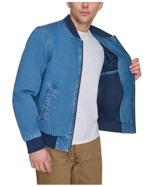 Levi's Blue Flight Full-zip Bomber Jacket for men