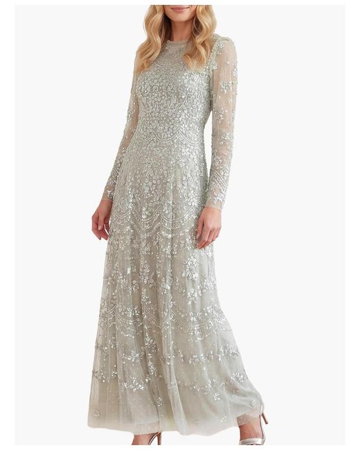 Needle & Thread White Freya Gown