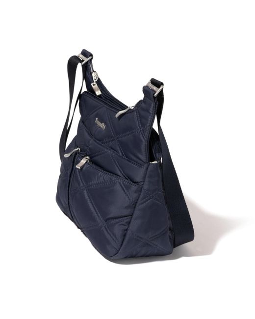 Baggallini Blue Cross Over Crossbody Bag