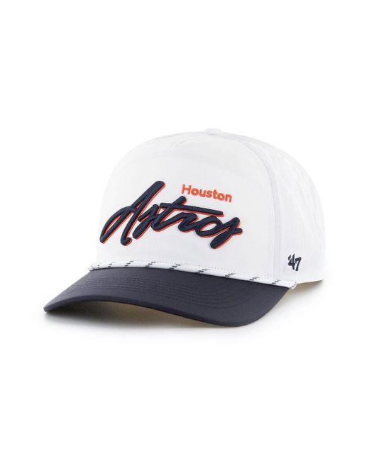 47 Brand White Houston Astros Chamberlain Hitch Adjustable Hat for men