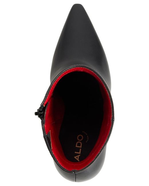 ALDO Black Guavaberry Pointed Toe Booties
