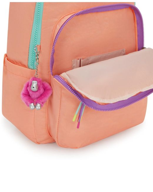 Kipling Pink Seoul Medium Backpack