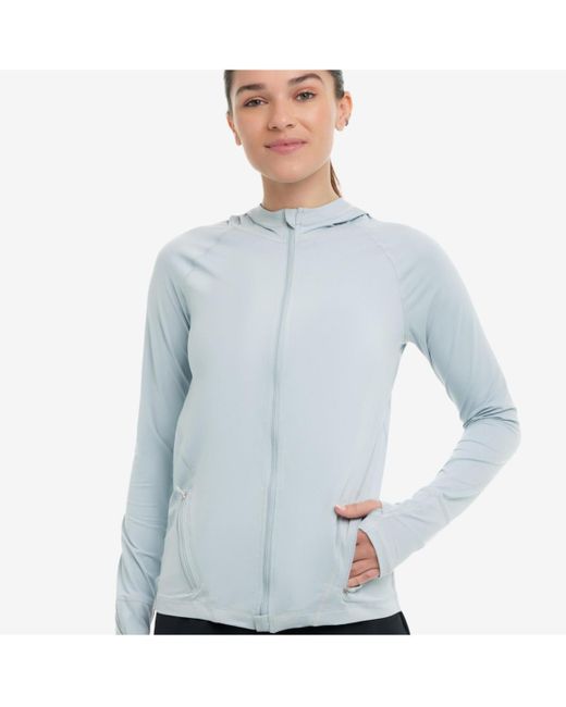 BloqUV Blue Upf 50+ Sun Protective Full Zip Hoodie Jacket