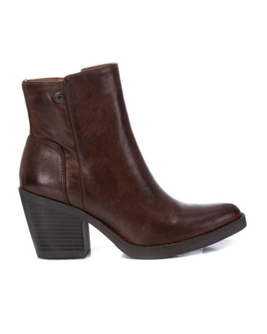 Xti Brown Ankle Booties Refresh Collection By