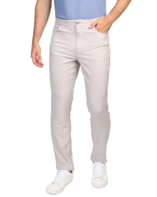 Tailorbyrd Gray Five Pocket Performance Pants for men