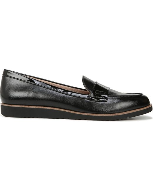 LifeStride Black Zee Slip On Penny Loafers