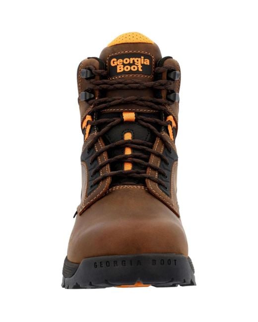 Georgia Boot Brown Tbd Alloy Toe Waterproof Work Boot for men