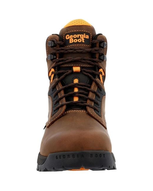 Georgia Boot Brown Tbd Waterproof Work Boot for men