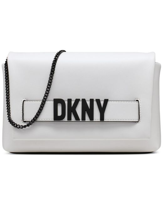 DKNY Metallic Pilar Small Leather Clutch