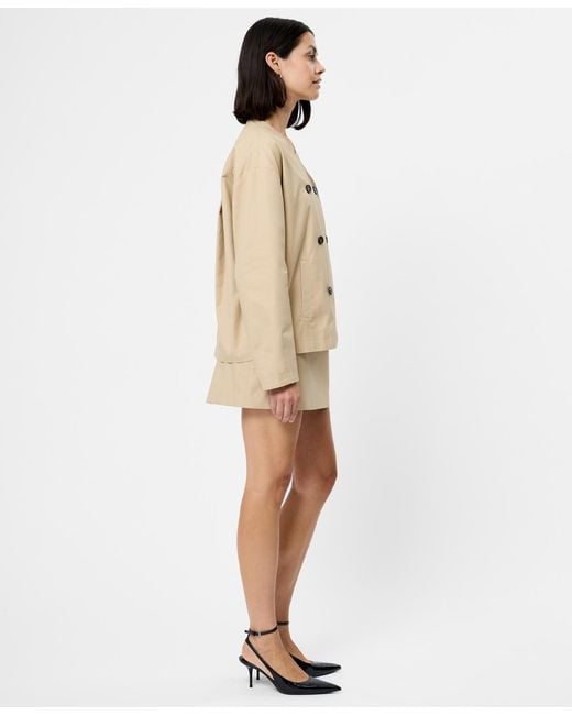 French Connection Natural Double Breasted Jacket