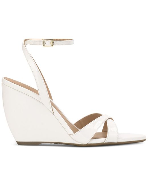 INC International Concepts Metallic Camlyn Wedge Sandals