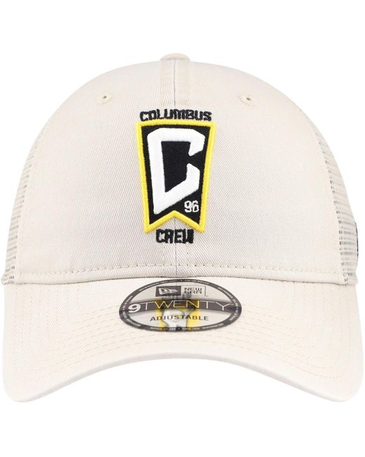 KTZ White Columbus Crew Game Day 9twenty Adjustable Trucker Hat for men