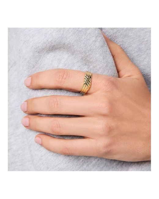 Ana Luisa Metallic Gold Band Ring