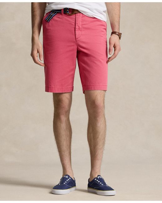 Polo Ralph Lauren Pink 10-inch Relaxed Fit Chino Shorts for men