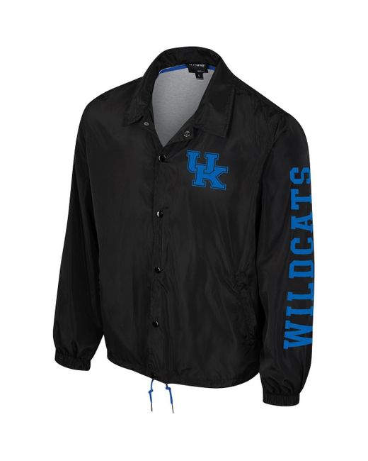 The Wild Collective Blue And Kentucky Wildcats Coaches Full-snap Jacket