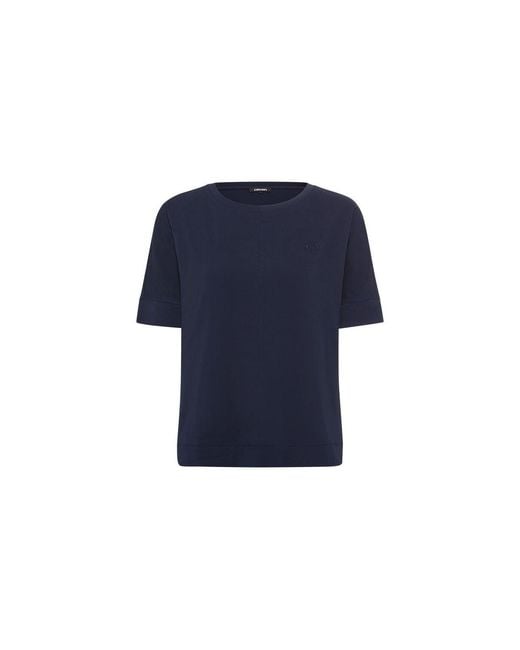 Olsen Blue Relaxed Solid T-shirt