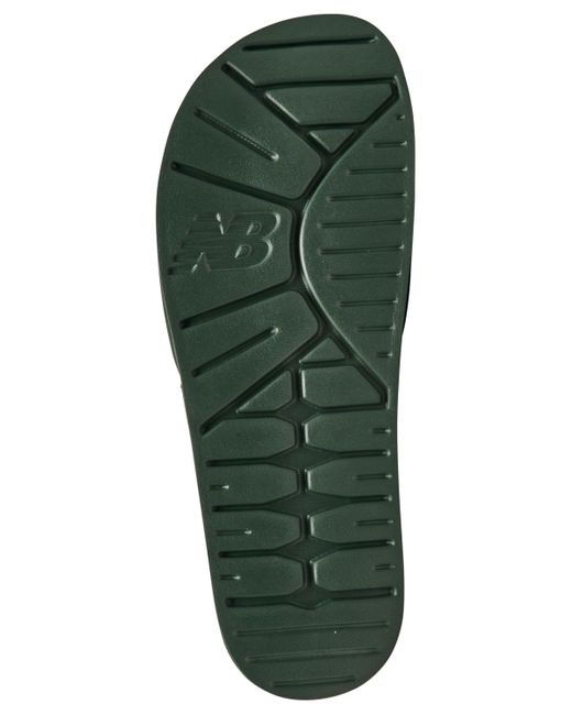 New Balance Green 200 Slide Sandals From Finish Line for men