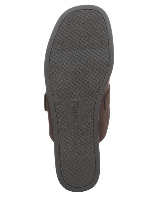 LifeStride Brown Gillian Square Toe Mule Clogs
