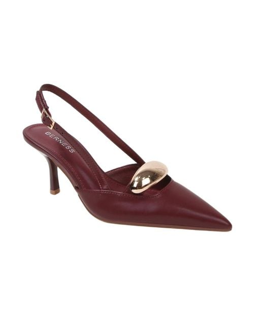 BERNESS Brown Eltha Slingback Heels