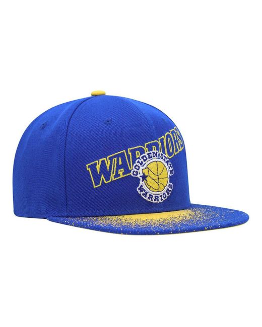 Men's Mitchell & Ness Cream/Navy Golden State Warriors 2000 NBA