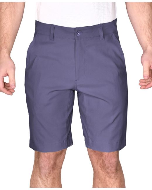 Vintage 1946 Blue Modern-fit Stretch Hybrid Performance 9" Shorts for men