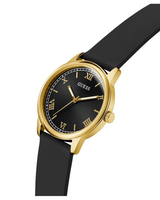 Guess Gray Black Gold Tone Analog Watch for men