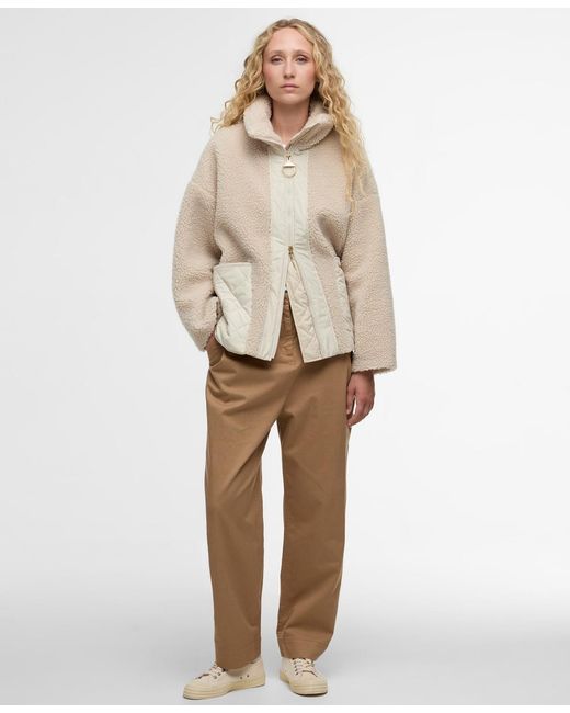 Barbour Natural Contrast Front Panels Long Sleeve Jacket