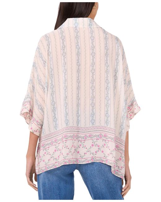 Parker Blue The River Button-front Dolman-sleeve Top