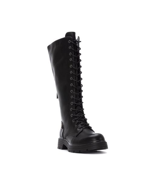 Xti Black Combat Boots Refresh Collection By