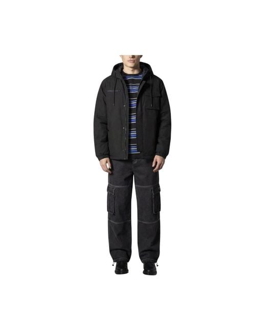 Wesc Black Nylon Field Jacket for men